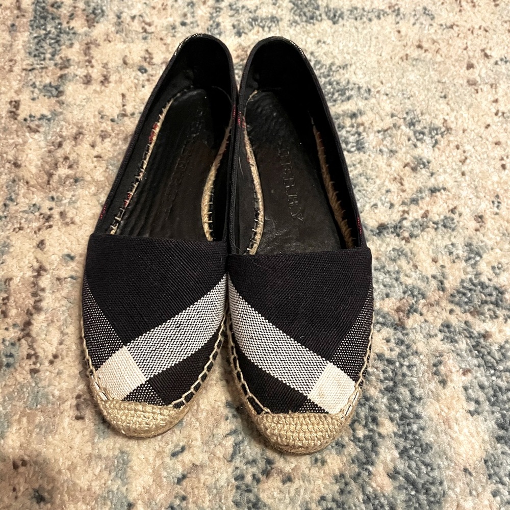 Burberry Checkered Canvas Hodgeson Espadrilles